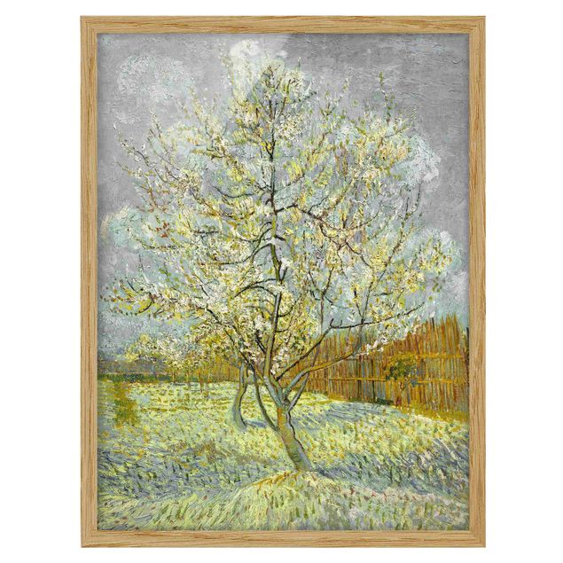 Natur Bilder mit Rahmen Vincent van Gogh - Pfirsichbaum rosa