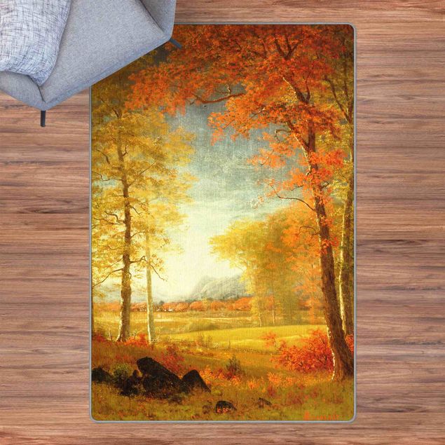 Teppich orange Albert Bierstadt - Herbst in Oneida County,New York