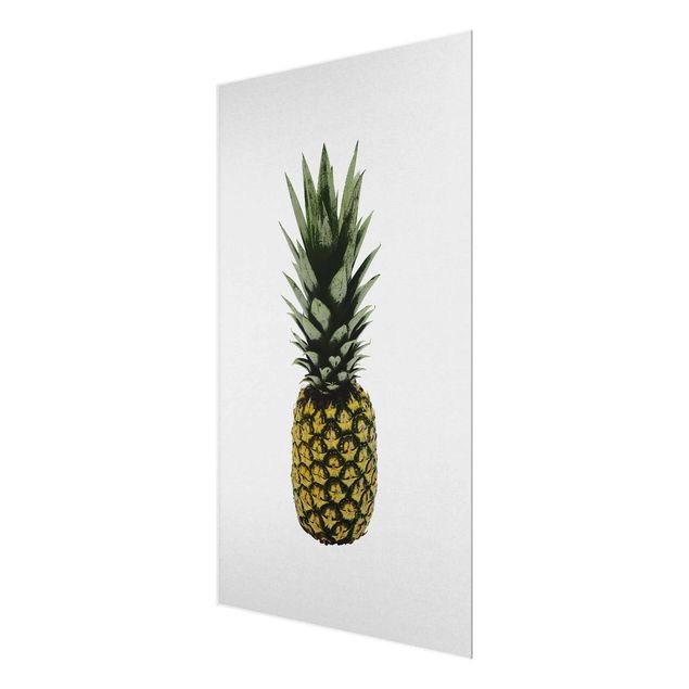 Glasbild - Ananas - Hochformat