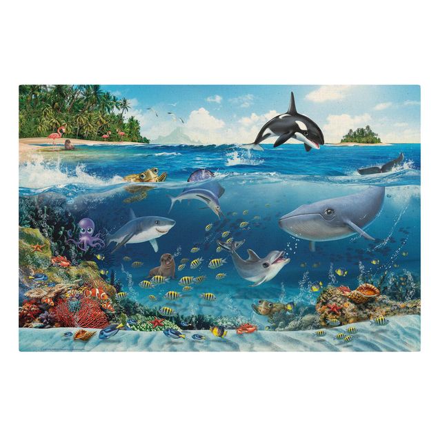 Wandbilder Animal Club International - Unterwasserwelt mit Tieren
