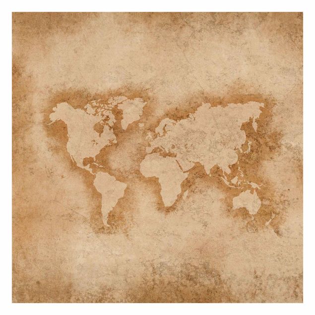 selbstklebende Tapete Antike Weltkarte