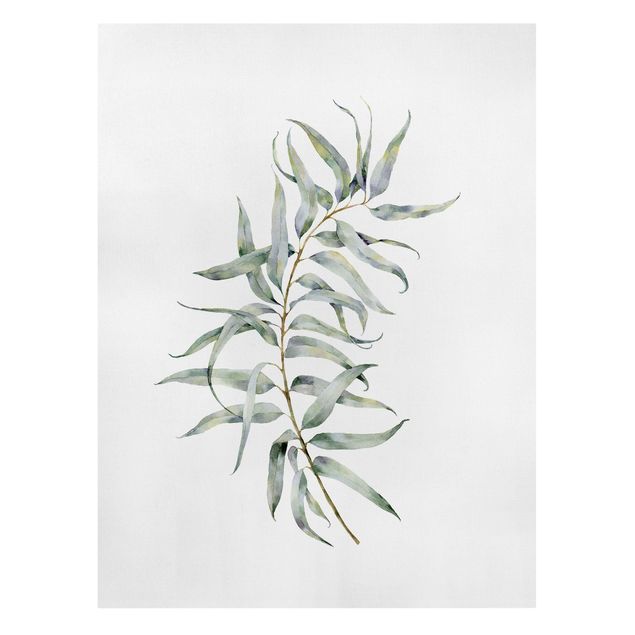Leinwandbild - Aquarell Eucalyptus IV - Hochformat 3:4