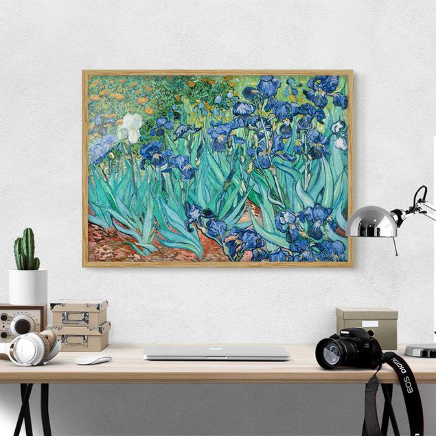 Kunstdrucke mit Rahmen Vincent van Gogh - Iris