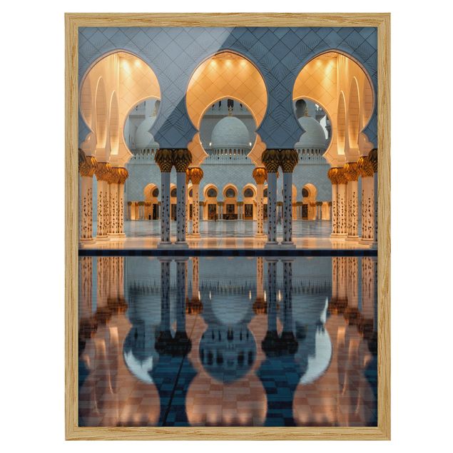 Bilder mit Rahmen Reflexionen in der Moschee
