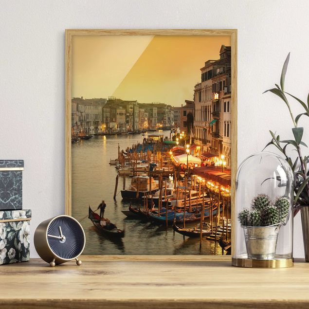 Moderne Bilder mit Rahmen Großer Kanal von Venedig