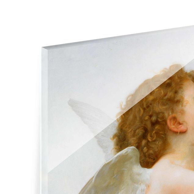 Glasbild - William Adolphe Bouguereau - Der erste Kuss - Querformat 2:3
