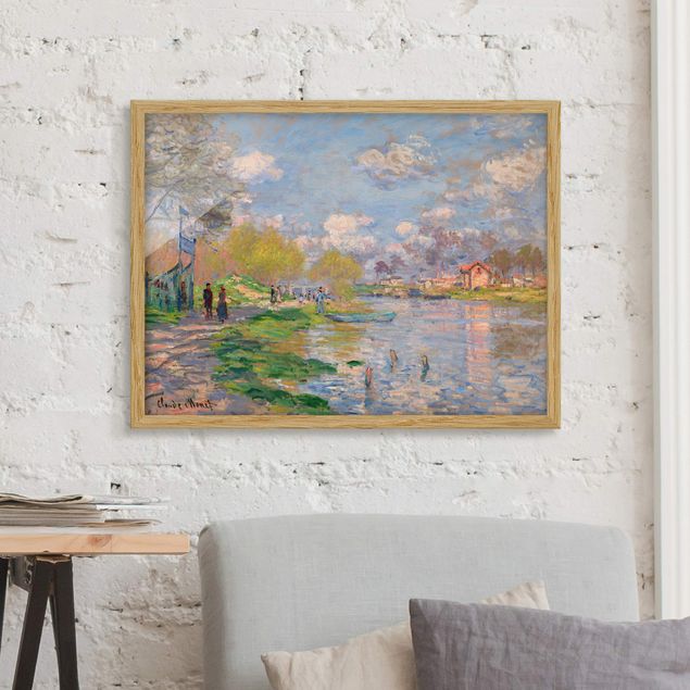 Kunstdrucke mit Rahmen Claude Monet - Seine