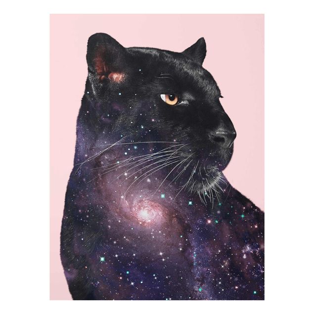 Wandbilder Panther mit Galaxie