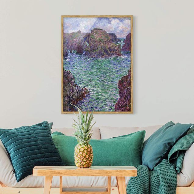Moderne Bilder mit Rahmen Claude Monet - Port Goulphar