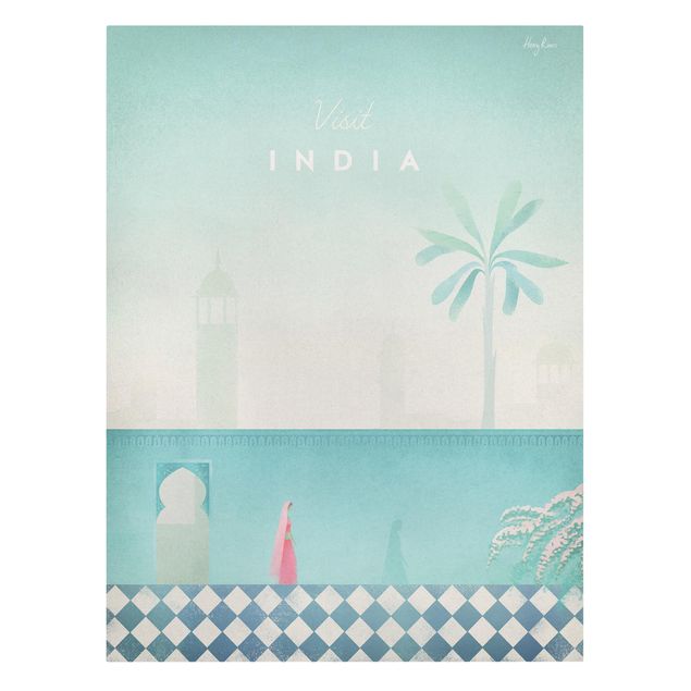 Leinwandbilder kaufen Reiseposter - Indien