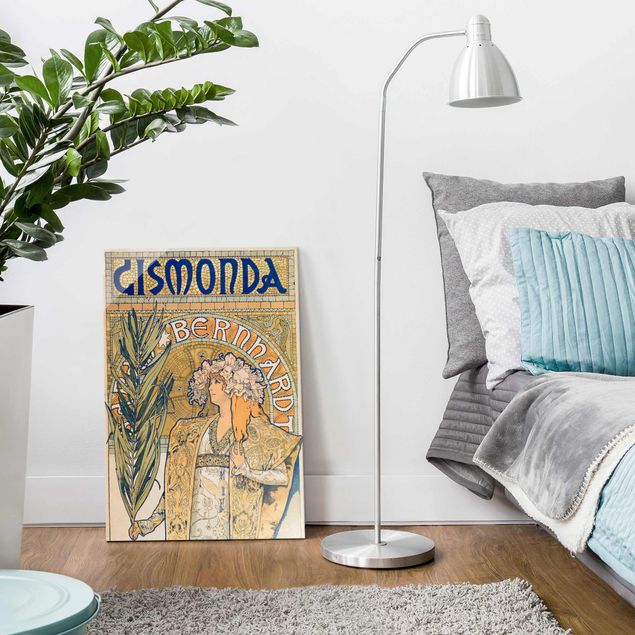 Art Deco Poster Alfons Mucha - Plakat für Theaterstück Gismonda