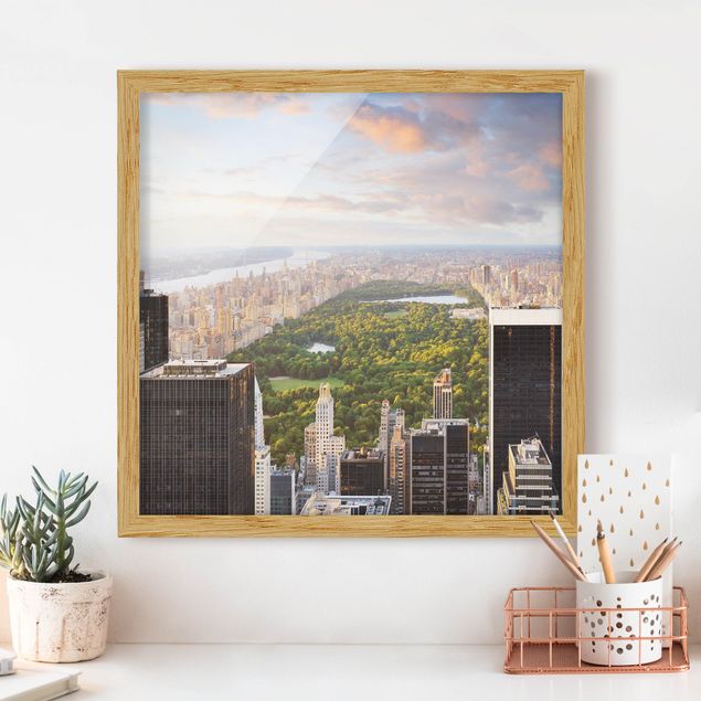Moderne Bilder mit Rahmen Blick über den Central Park