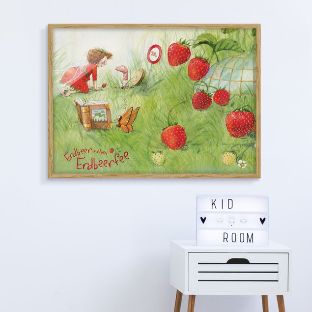 Moderne Bilder mit Rahmen Erdbeerinchen Erdbeerfee - Bei Wurm Zuhause