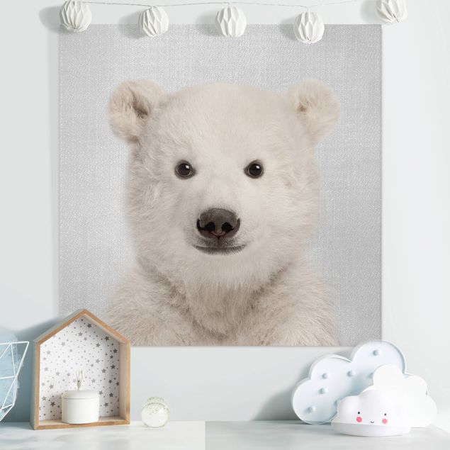 Leinwand Tiere Baby Eisbär Emil