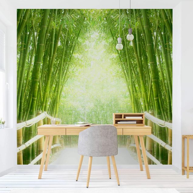 3D Fototapete Bamboo Way