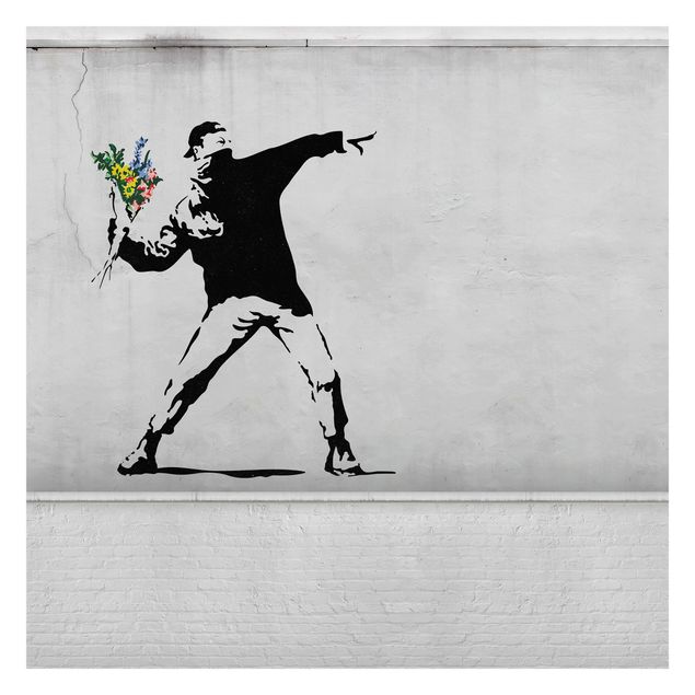 Tapeten kaufen Blumenwerfer - Brandalised ft. Graffiti by Banksy