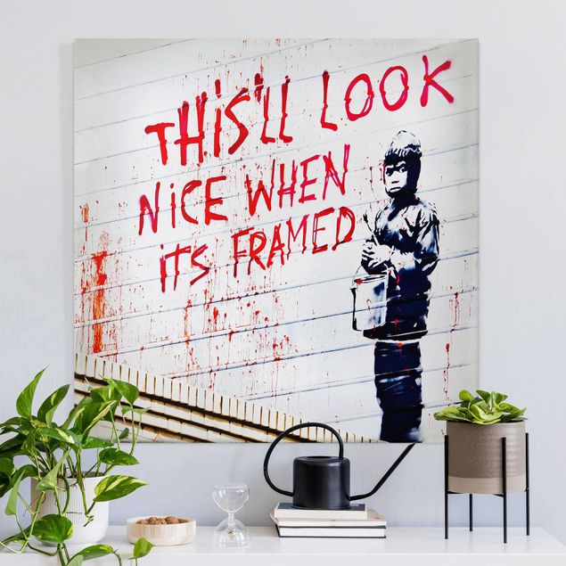 Bilder Nice When Its Framed - Brandalised ft. Graffiti by Banksy