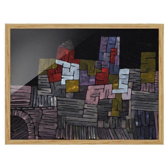 Abstrakte Bilder mit Rahmen Paul Klee - Altes Gemäuer