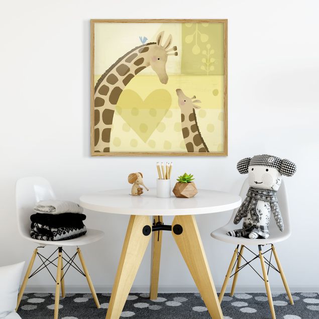 Wandbilder Mama und ich - Giraffen