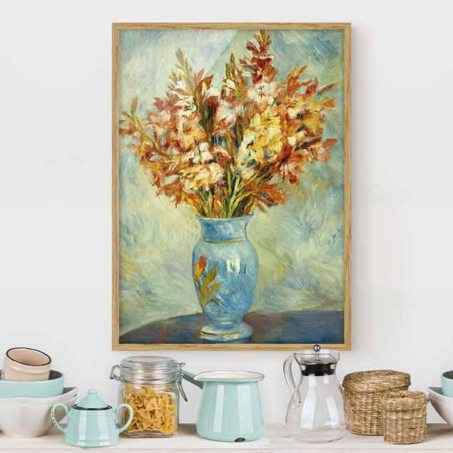 Impressionistische Bilder Auguste Renoir - Gladiolen in Vase