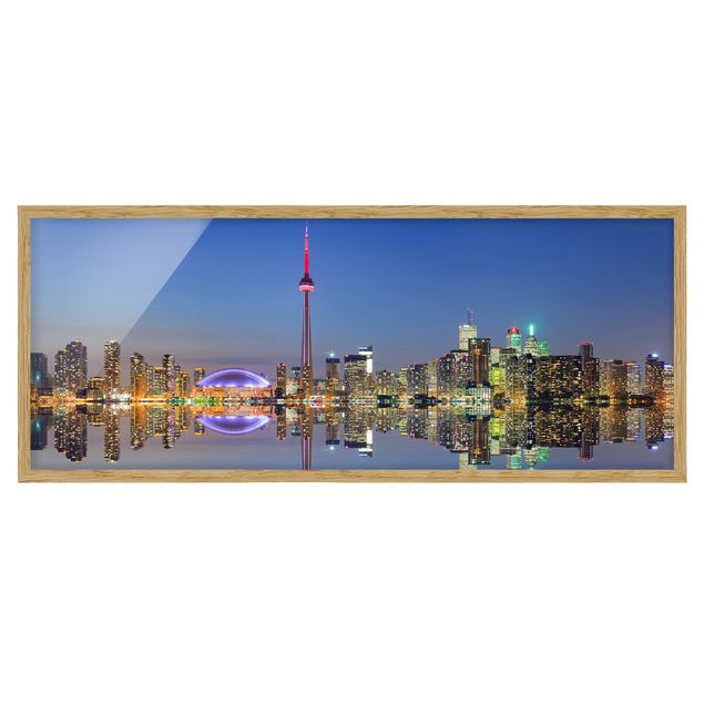 schöne Bilder Toronto City Skyline vor Lake Ontario