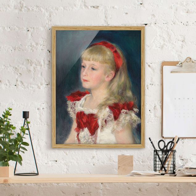 Kunstdrucke mit Rahmen Auguste Renoir - Mademoiselle Grimprel