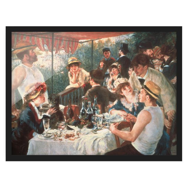 Bild mit Rahmen - Auguste Renoir - Das Frühstück der Ruderer - Querformat 3:4