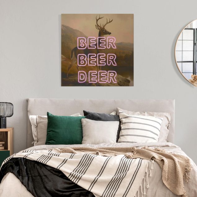 Leinwandbilder modern Beer Beer Deer