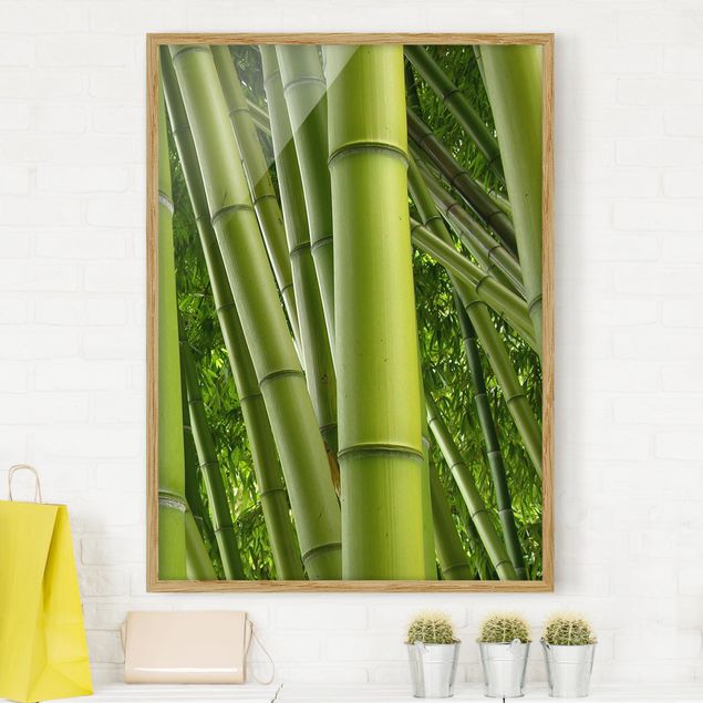 Blumen Bilder mit Rahmen Bamboo Trees No.2