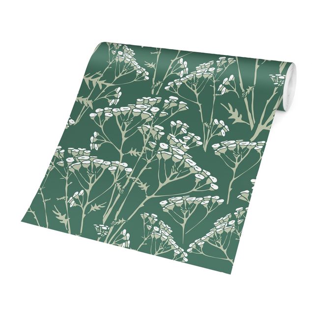 Pattern Design Blumenwiesen Muster Grün
