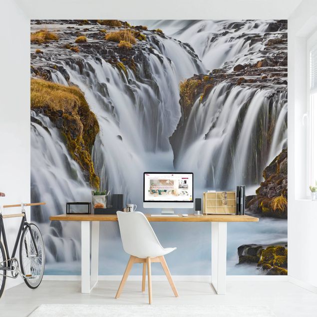 Design Tapeten Brúarfoss Wasserfall in Island