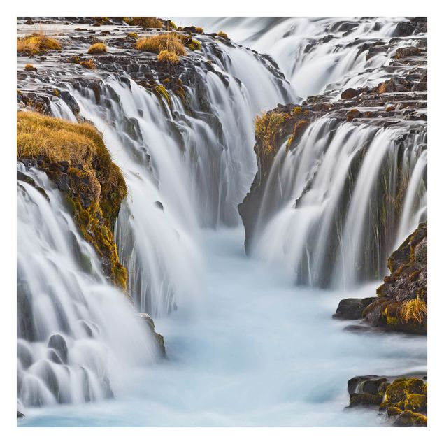 Fototapete selbstklebend Brúarfoss Wasserfall in Island