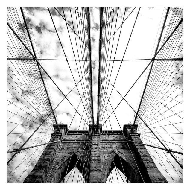 selbstklebende Tapete Brooklyn Bridge in Perspektive
