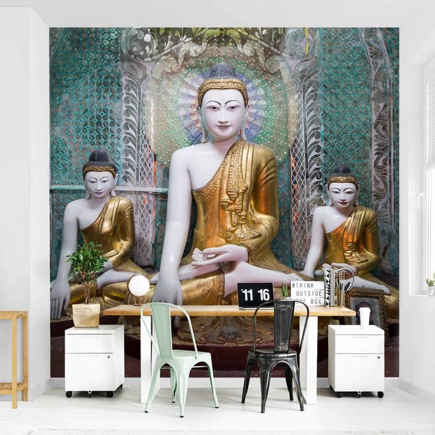 Design Tapeten Buddha Statuen