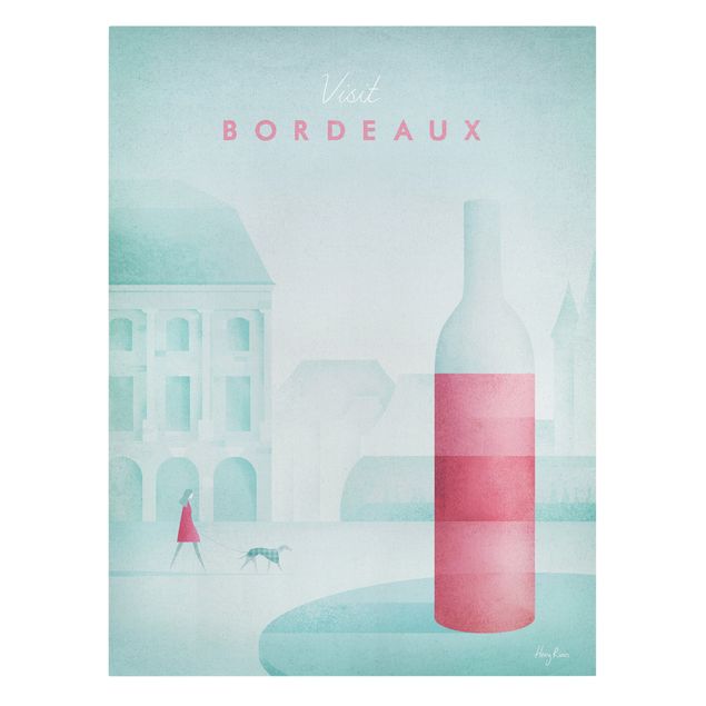 schöne Leinwandbilder Reiseposter - Bordeaux