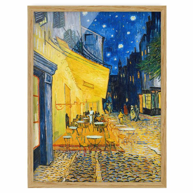 Skylines Bilder mit Rahmen Vincent van Gogh - Café-Terrasse in Arles