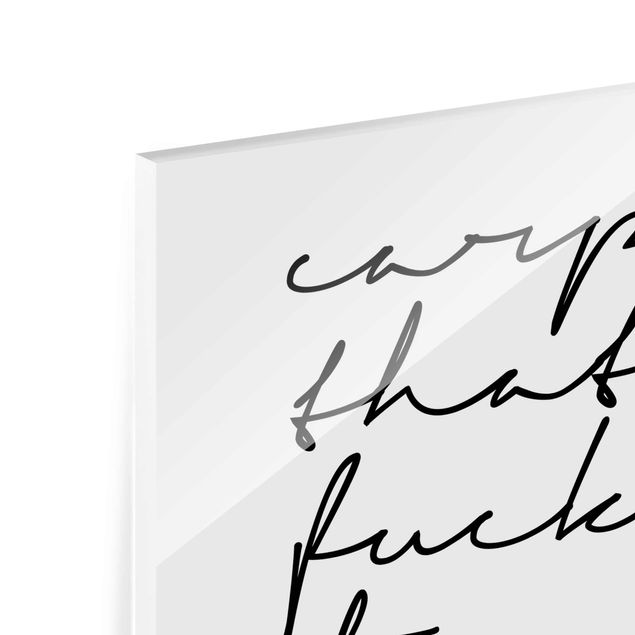 Glasbild - Carpe Diem Kalligrafie - Querformat 2:3