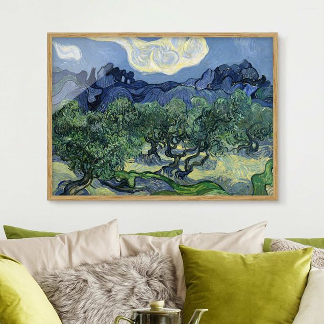 Impressionistische Bilder Vincent van Gogh - Olivenbäume