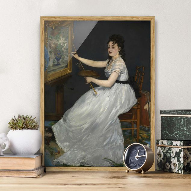 Kunstdrucke mit Rahmen Edouard Manet - Eva Gonzalès