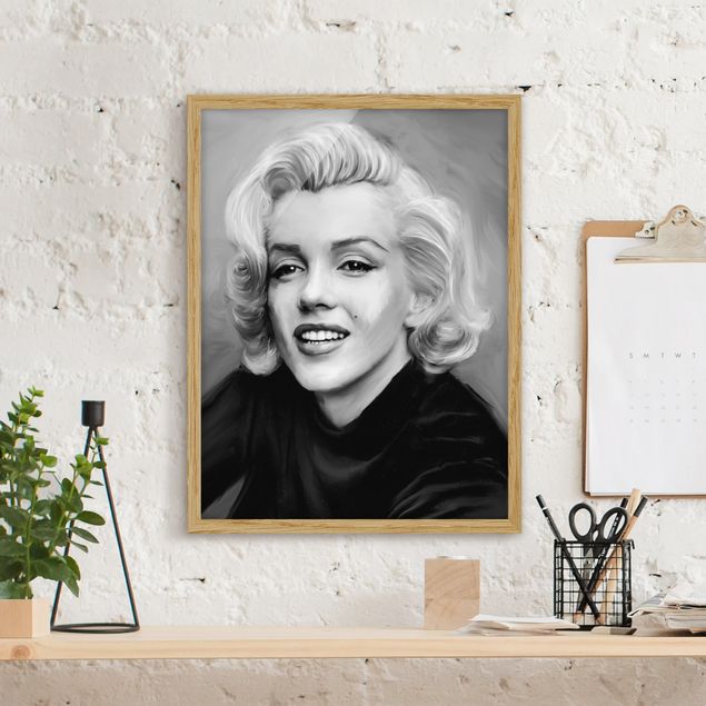 Moderne Bilder mit Rahmen Marilyn privat