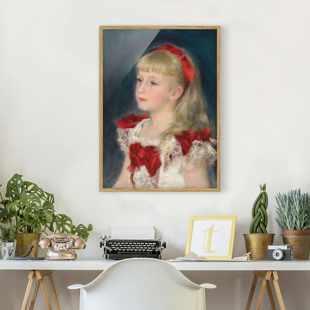Moderne Bilder mit Rahmen Auguste Renoir - Mademoiselle Grimprel