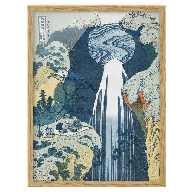 Wandbilder Katsushika Hokusai - Der Wasserfall von Amida