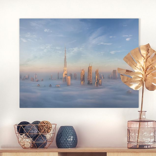Skyline Leinwand Dubai über den Wolken