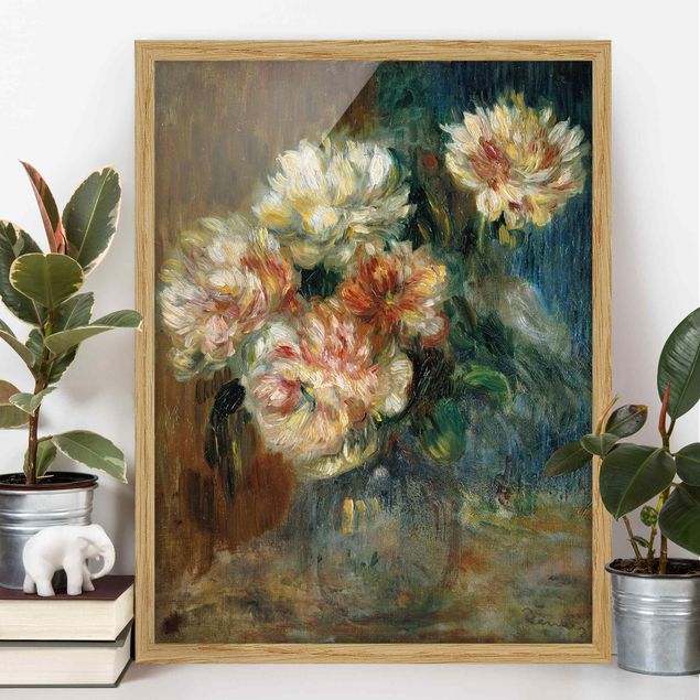 Impressionistische Gemälde Auguste Renoir - Vase Pfingstrosen