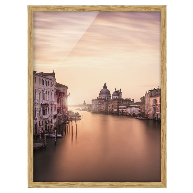 Wandbilder mit Rahmen Abendstimmung in Venedig