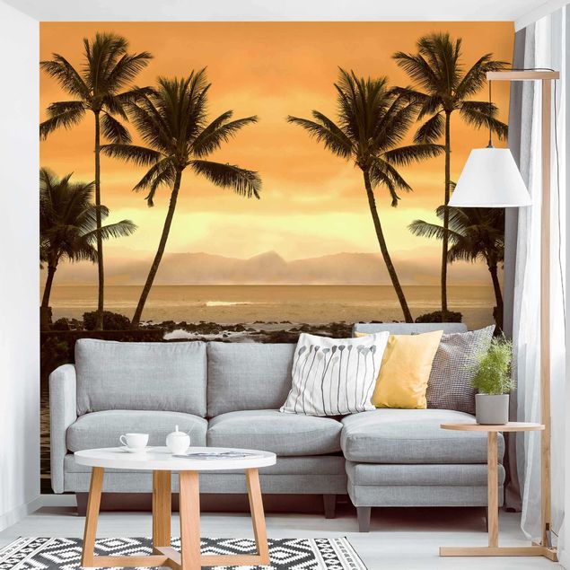Tapeten Wohnzimmer modern Caribbean Sunset I