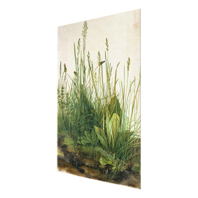 Glasbild - Albrecht Dürer - Das große Rasenstück - Hochformat 4:3