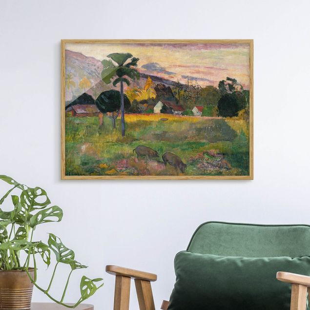 Kunstdrucke mit Rahmen Paul Gauguin - Komm her