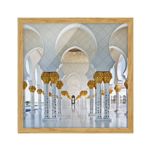 Bilder mit Rahmen Moschee in Abu Dhabi