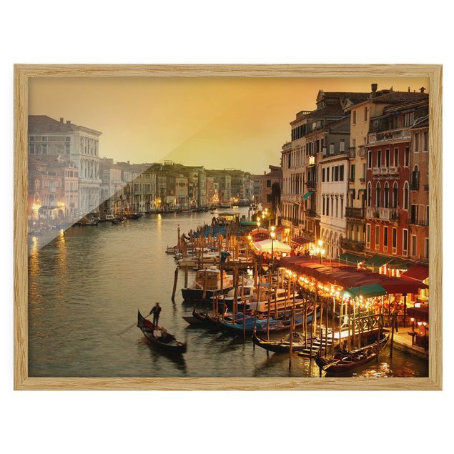 Bilder mit Rahmen Großer Kanal von Venedig